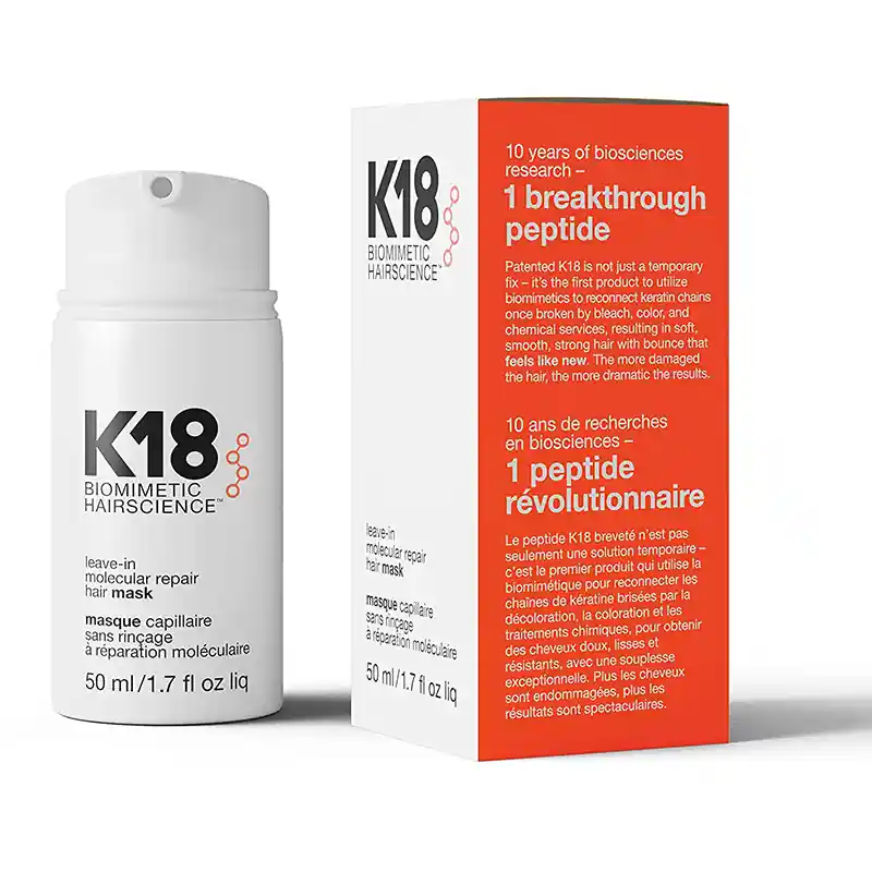 K18 Leave-In Molecular Repair Hair Mask 50ml Nopea Toimitus