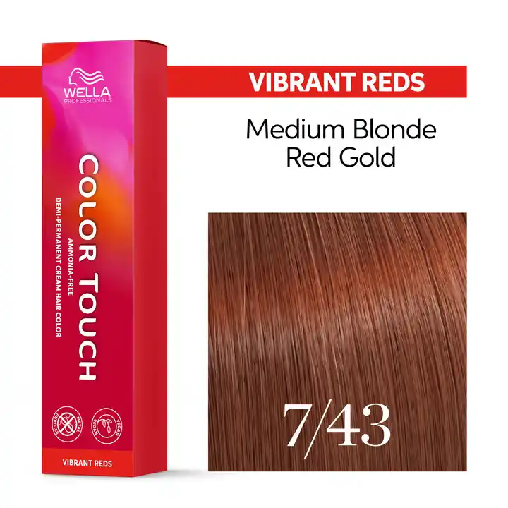 Wella Color Touch 7/43 Vibrant Reds 60 ml Ilmainen Palautus