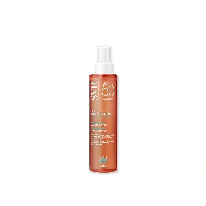 SVR Sun Secure Satiini Kuivaöljy SPF50 Aurinkosuoja 200ml Suomi Toimitus Korkea Laatu