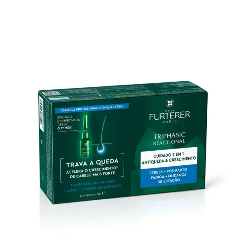 René Furterer Triphasic Reaktiivinen Hiustenlähtöä Ehkäisevä Seerumi 12x5ml Suomi Toimitus Vain Tänään