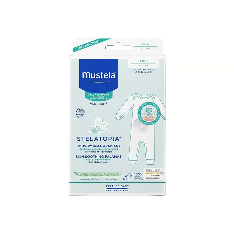 Mustela Stelatopia Ihoa Rauhoittava Pyjama 6-12 Kuukautta x1 Suomi Toimitus Turvallinen Maksu