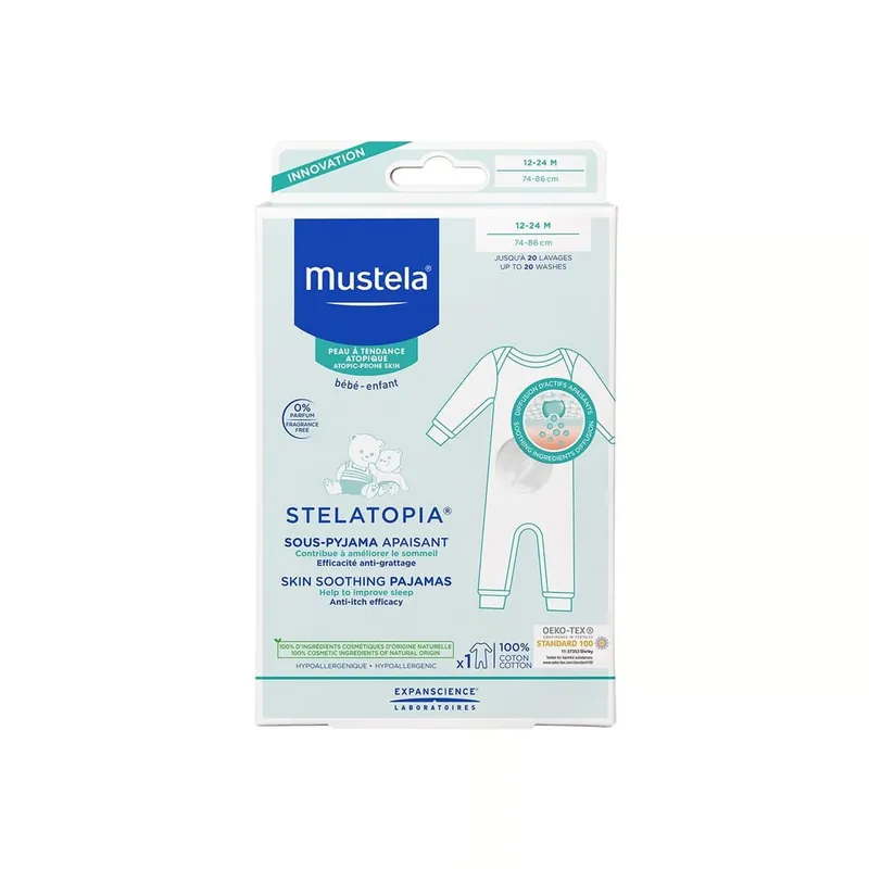 Mustela Stelatopia Ihoa Rauhoittava Pyjama 12-24 Kuukautta x1 Suomi Toimitus Päivän Tarjous