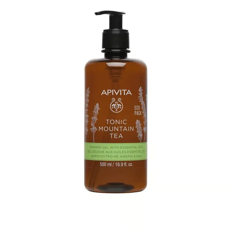 Suoraan Valmistajalta APIVITA Tonic Mountain Tea Suihkugeeli Eteeriset Öljyt 500ml Suomi Toimitus