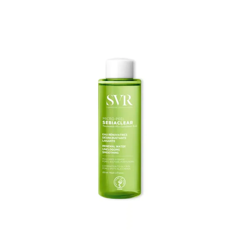 Kausialennus SVR Sebiaclear Micro-Peel Silottava Uudistava Vesi Kuoriva 150ml Suomi Toimitus