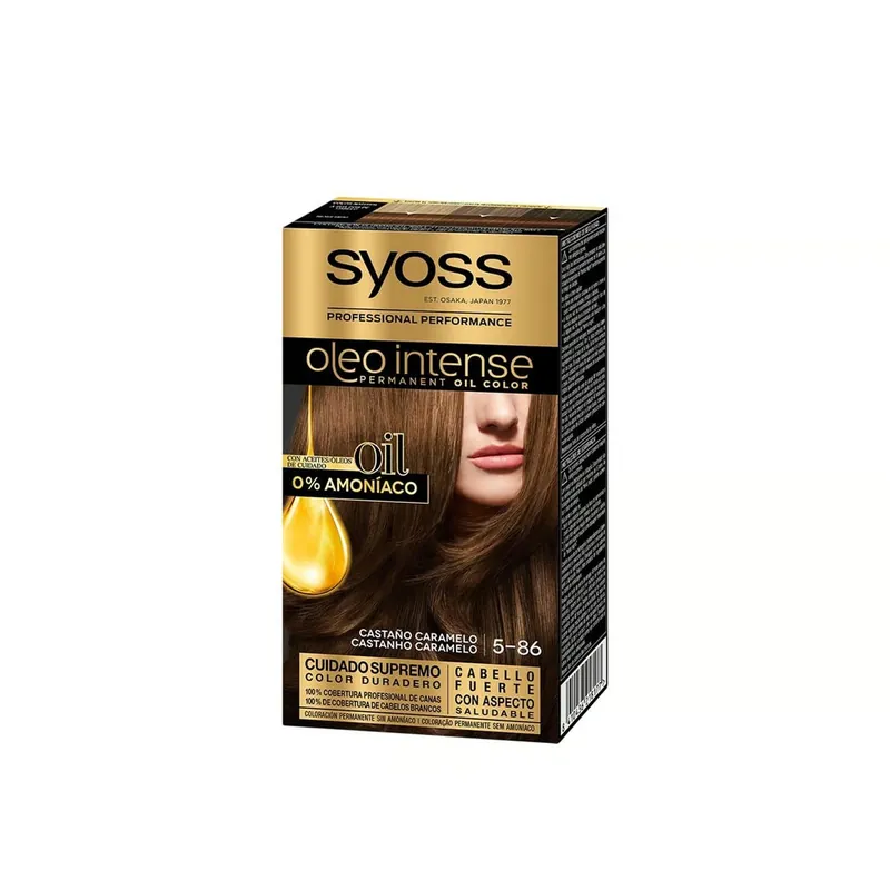 Syoss Oleo Intense Permanent Oil Color Kestovärjäävä Hiusväri 5-86 Sweet Brown Suomi Toimitus Lähetetään Heti