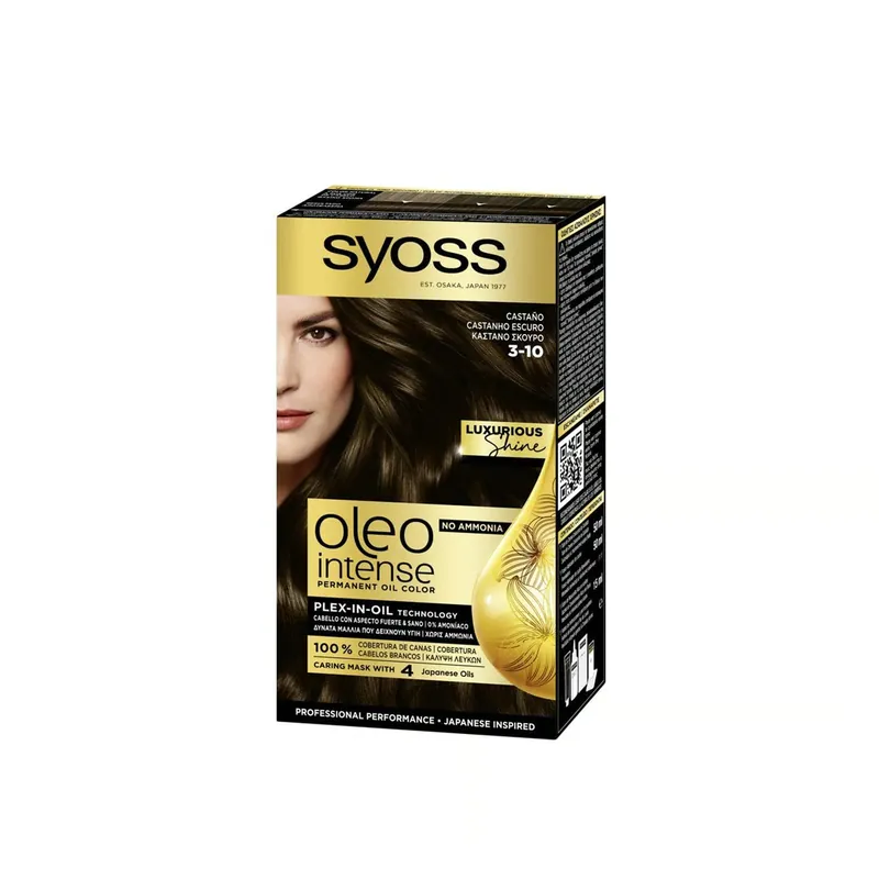 Älä Missaa Syoss Oleo Intense Permanent Oil Color Kestävä Hiusväri 3-10 Deep Brown Suomi Toimitus