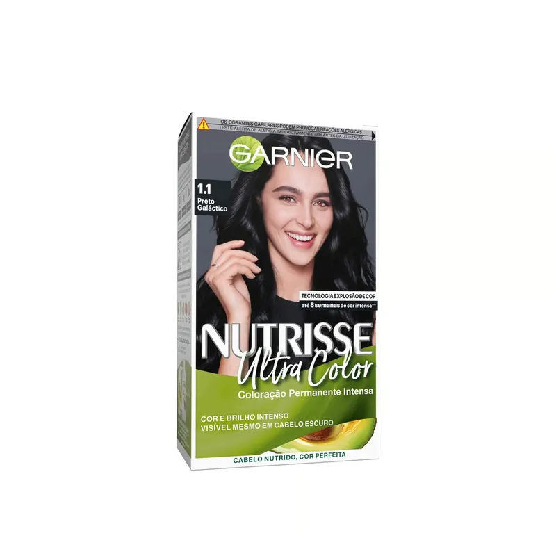 Tehdashinta Garnier Nutrisse Ultra Color Kestohiusväri 1.1 Infinite Black Suomi Toimitus