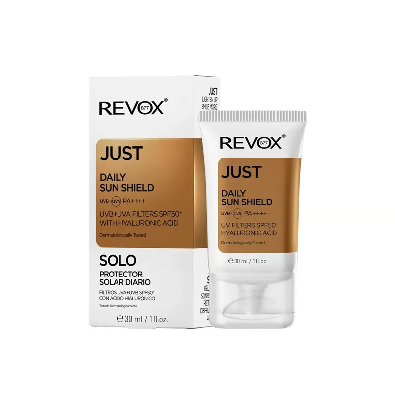 Osta Verkossa Revox B77 Just Daily Sun Shield Aurinkosuoja Hyaluronihapolla SPF50+ 30ml Suomi Toimitus