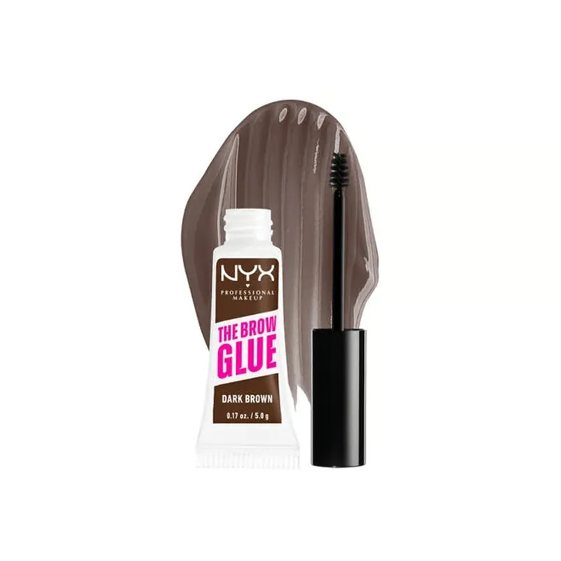 Kampanjahinta NYX Pro Makeup The Brow Glue Kulmageeli Kulmiin 04 Dark Brown 5g Suomi Toimitus