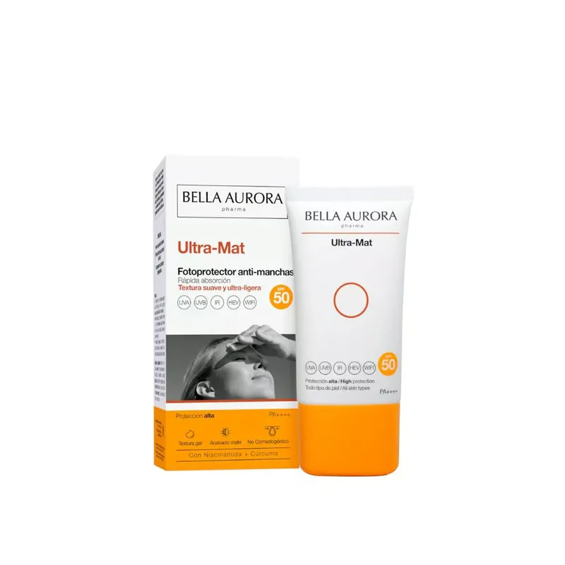 Löytö Bella Aurora Ultra-Mat Aurinkosuoja Tummia Läiskiä Vastaan SPF50 50ml Suomi Toimitus