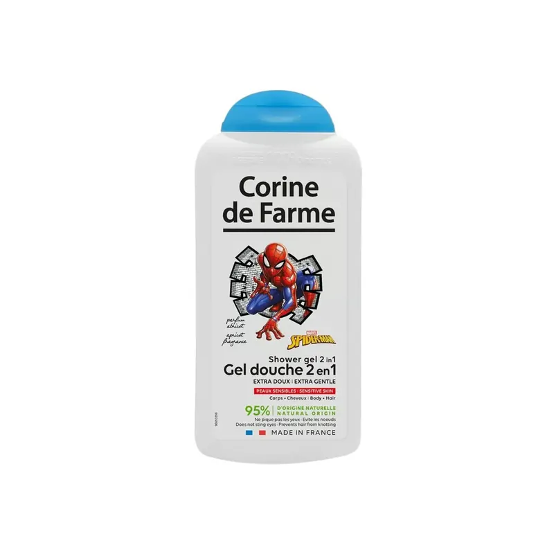Corine de Farme Spiderman 2-In-1 Suihkugeeli Aprikoosituoksu 300ml Suomi Toimitus Ajankohtainen