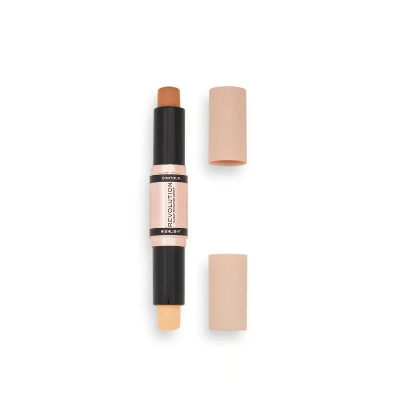 Merkkituote Makeup Revolution Kaksipäinen Kontuurauspuikko Medium 4.3g Suomi Toimitus