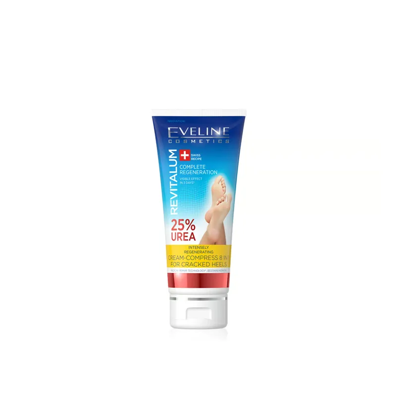 Aito Eveline Cosmetics Revitalum 25% Urea Intensiivisesti Uudistava Jalkavoide-Kompressi 75ml Suomi Toimitus
