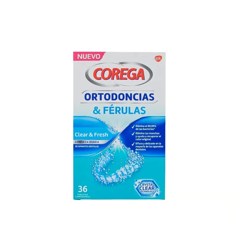 Erikoistarjous Corega Clear & Fresh Oikomislaitteiden Ja Purentakiskojen Puhdistustabletit x36 Suomi Toimitus
