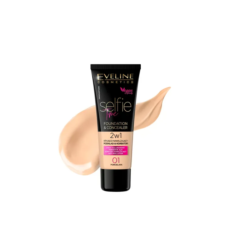 Ilmainen Palautus Eveline Cosmetics Selfie Time 2-In-1 Meikkivoide & Peiteväri Suomi Toimitus