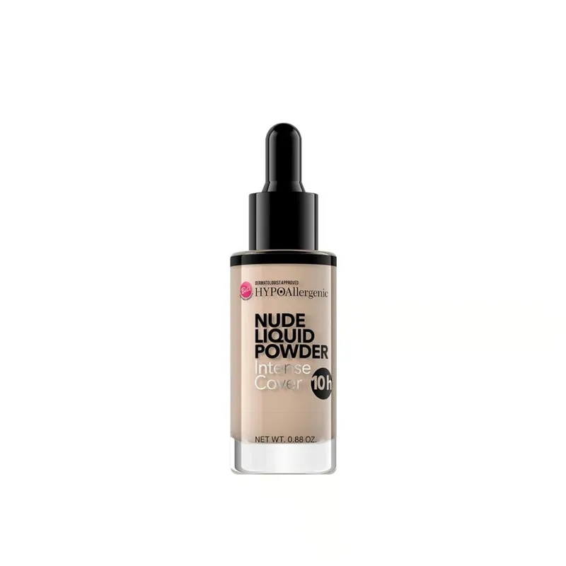 Bell HYPOAllergenic Nude Nestemäinen Puuteri Intensiivinen Peitto 10h 04 Golden Beige 25g Suomi Toimitus Uusi Malli