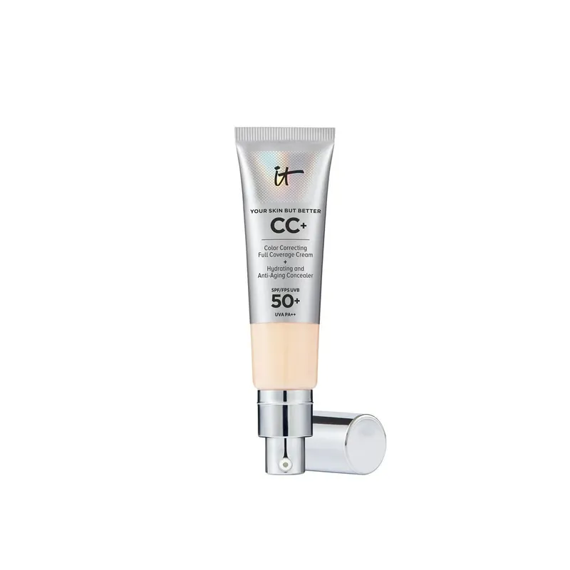 IT Cosmetics CC+ Cream Meikkivoide Täydellinen Peitto SPF50+ Fair Light 32ml Suomi Toimitus Viimeinen Mahdollisuus