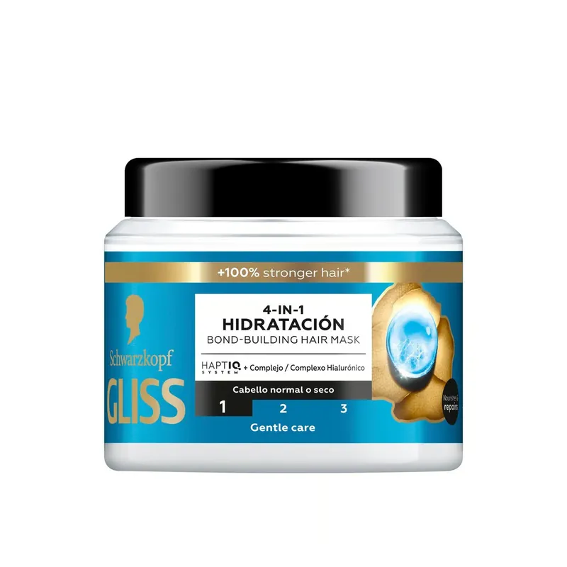Superhinta Schwarzkopf Gliss 4-In-1 Kosteuttava Sidoksia Rakentava Hiusnaamio 400ml Suomi Toimitus