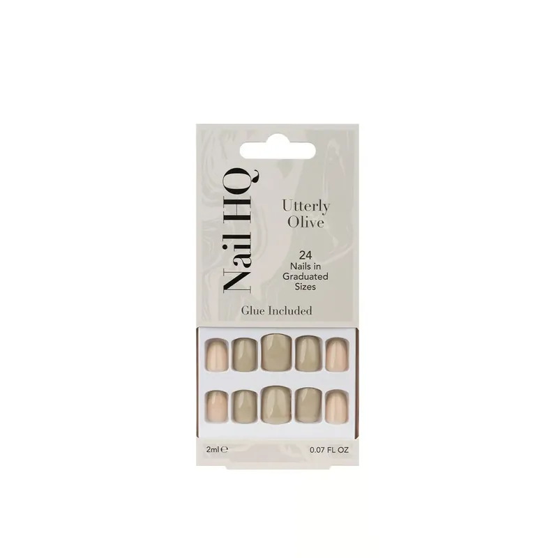 Nail HQ Square Utterly Olive -kynnet x24 Suomi Toimitus Loppuunmyynti