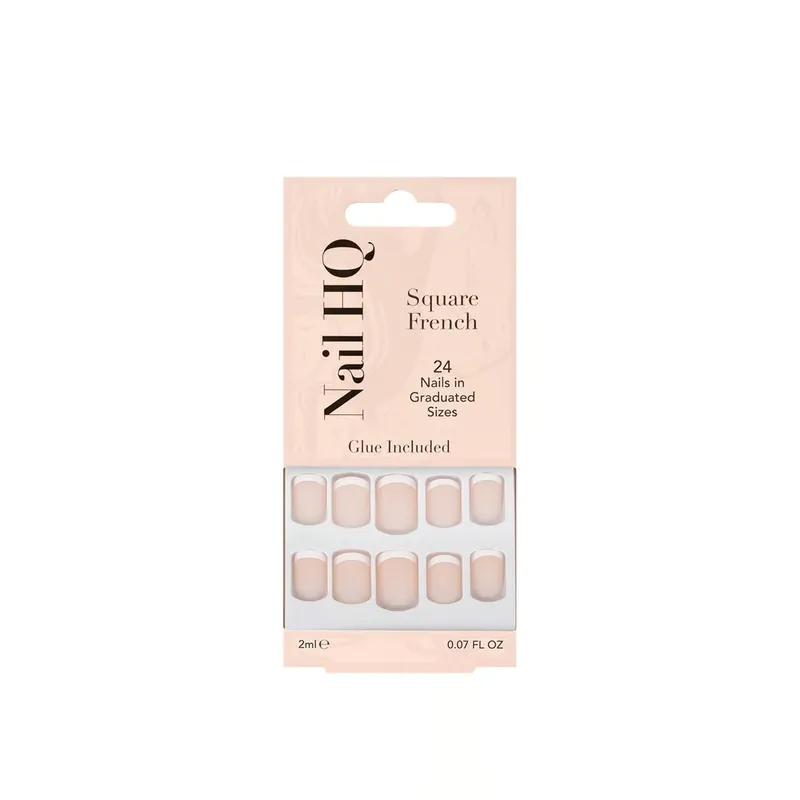 Vain Rajoitetun Ajan Nail HQ Neliömäiset French-tekokynnet x24 Suomi Toimitus