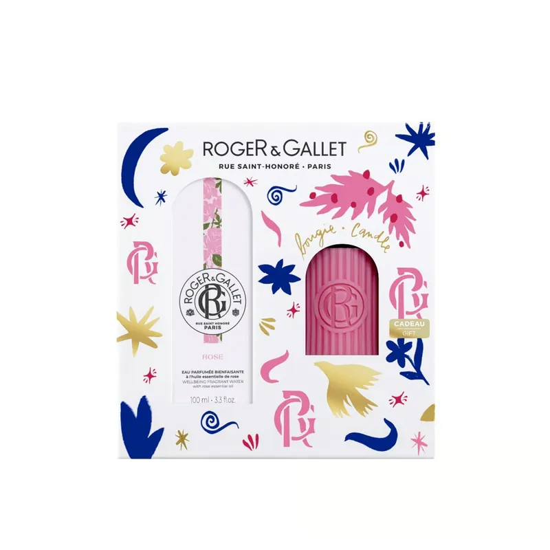 Roger&Gallet Wellbeing Tuoksuvesi Rose + Tuoksukynttilä Setti Suomi Toimitus Vain Tänään