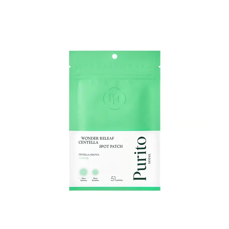 Asiakkaiden Suosikki PURITO Wonder Releaf Centella Spot Patch x51 Suomi Toimitus