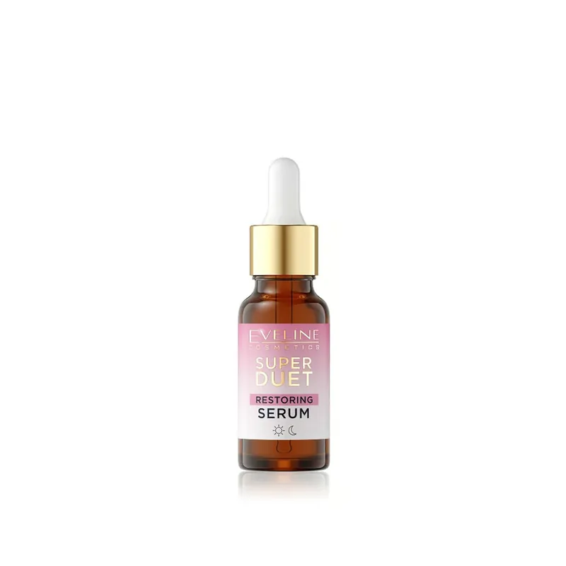 Suoraan Valmistajalta Eveline Cosmetics Super Duet 5% Keramideja & E-Vitamiini Palauttava Seerumi 18ml Suomi Toimitus