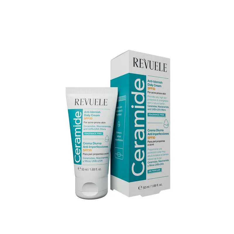 Revuele Ceramide Anti-Blemish Päivittäinen Voide SPF50 50ml Suomi Toimitus Poisto