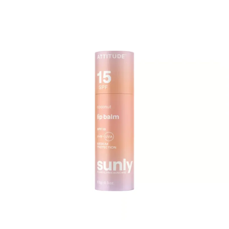 ATTITUDE Sunly Huulivoide SPF15 Kookos 8.5g Suomi Toimitus Kuuma Tarjous
