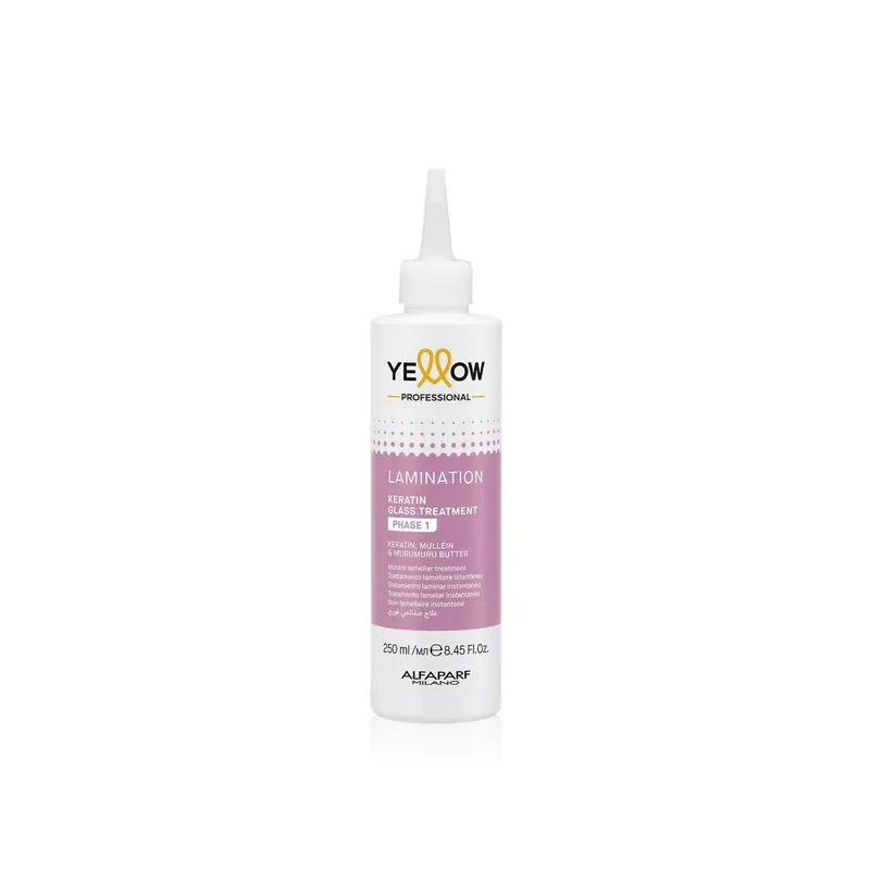 Bestseller Yellow Professional Lamination Keratiini Glass Hoito Vaihe 1 250ml Suomi Toimitus