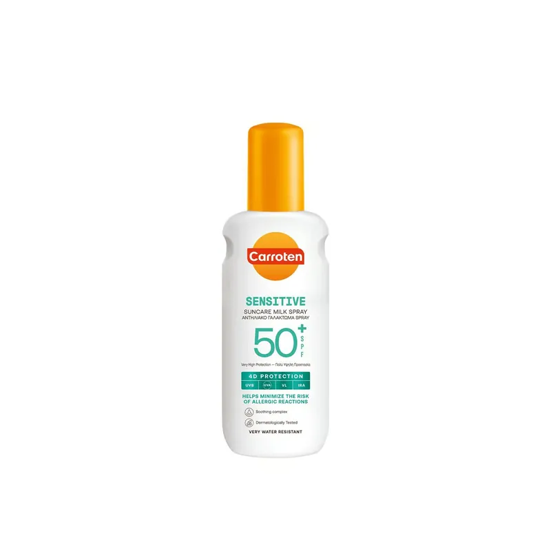Edullinen Carroten Sensitive Maitosuihke SPF50+ 200ml Suomi Toimitus