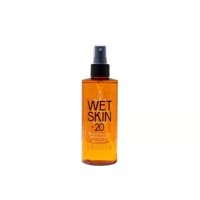 YOUTH LAB Wet Skin Dry Touch Rusketusöljy SPF20 200ml Suomi Toimitus Tarjous