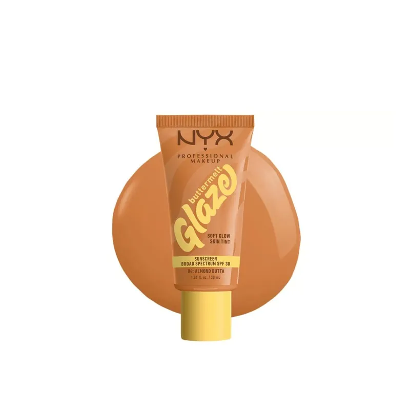 NYX Pro Makeup Buttermelt Glaze Pehmeästi Hehkuva Sävyttävä Voide SPF30 04 Almond Butta 30ml Suomi Toimitus Vain Rajoitetun Ajan