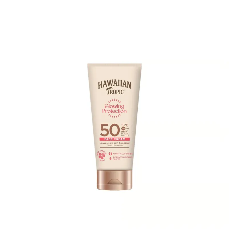 Hawaiian Tropic Glowing Protection Kasvovoide SPF50 50ml Suomi Toimitus Pakollinen (Must-Have)