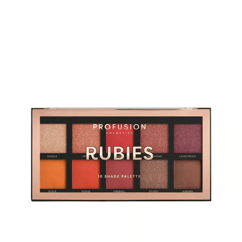 Viikonlopputarjous Profusion Cosmetics 10 Sävyn Luomiväripaletti Rubies Suomi Toimitus