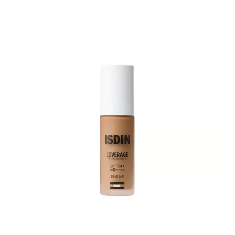 Tarjoushinta ISDIN Coverage SPF50+ Korkean Peiton Meikkivoide 4.0 Golden 30g Suomi Toimitus