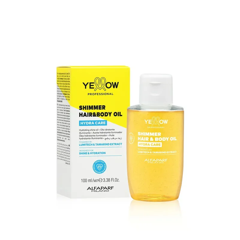 Poisto Yellow Professional Hydra Care Kimalteleva Hius- ja Vartaloöljy 100ml Suomi Toimitus
