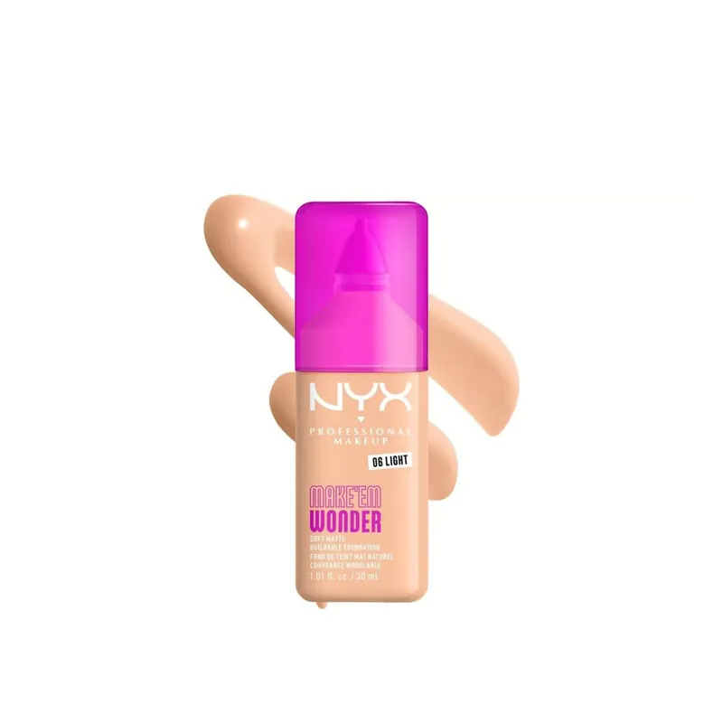 Suosittu NYX Pro Makeup Make‘em Wonder Pehmeän Matta Kerrostettava Meikkivoide 06 Light 30ml Suomi Toimitus