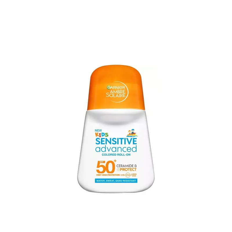 Garnier Ambre Solaire Kids Advanced Sensitive Värillinen Roll-On SPF50+ 50ml Suomi Toimitus Alennettu Hinta