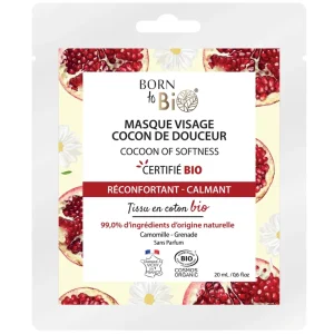 Born to Bio Pomegranate Cocoon Of Softness Face Sheet Mask Asiakkaiden Suosikki