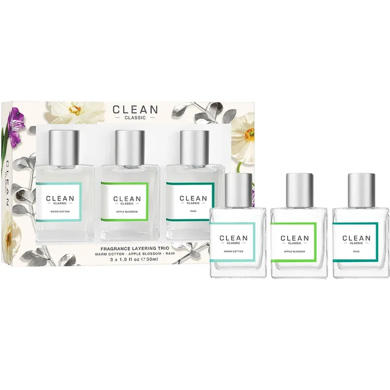 CleanTrio Gift Set 3x30mlEdP 30 ml x 3 (Warm Cotton, Apple Blossom, Rain) Loppuunmyynti