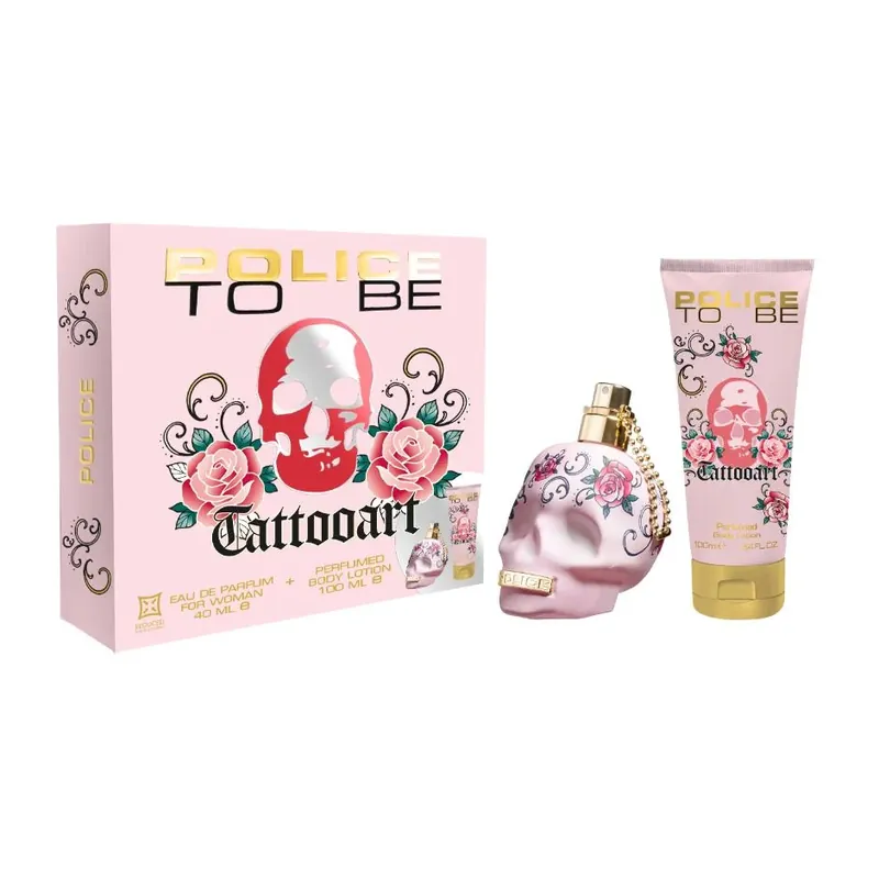 Suosittu PoliceTo Be Tattooart Her EdP 40 ml/Body Lotion 100 ml