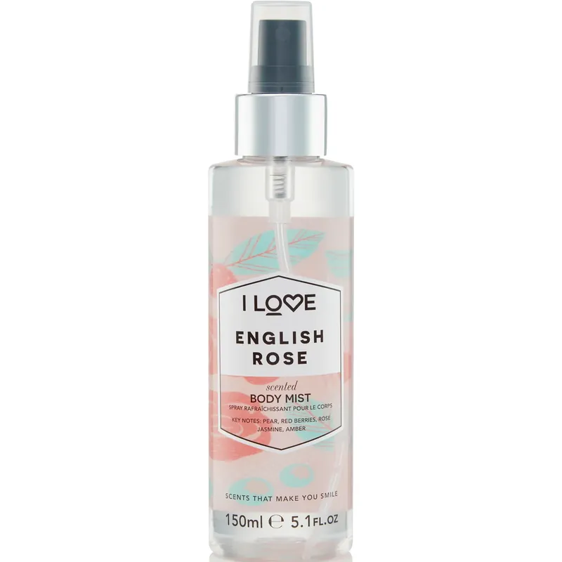 Suosittu I LoveEnglish RoseScented Body Mist 150 ml