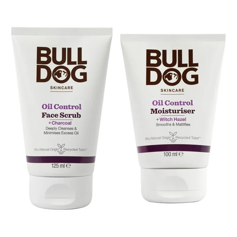 Tilaa Nyt BulldogShine Control EssentialsFace Scrub 125 ml & Moisturiser 100 ml 225 ml