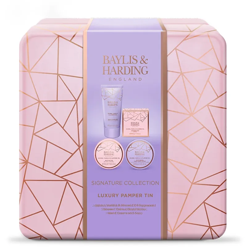 Alennettu Hinta Baylis & HardingJojoba, Vanilla & Almond OilLuxury Tin Gift Set 200 ml