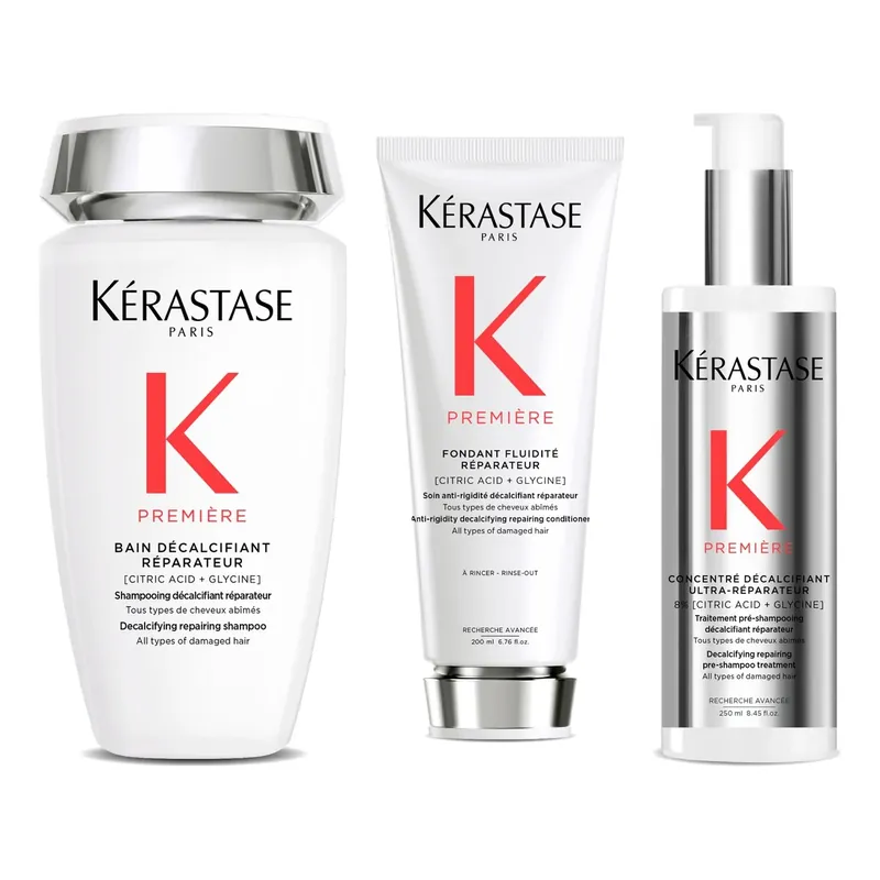Halpa Hinta KérastaseHair Repair Trio SetShampoo 250ml, Conditioner 200ml, Pre-Shampoo 250ml 700 ml