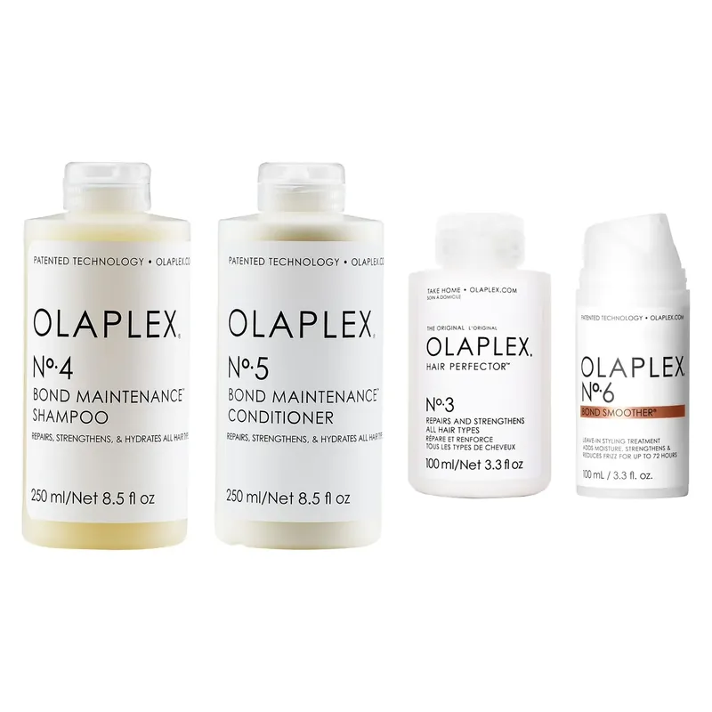 Heti Saatavilla OlaplexHair Repair & Restore Essentials SetShampoo 250ml, Conditioner 250ml, Perfector 100ml, Smoother 100ml 700 ml