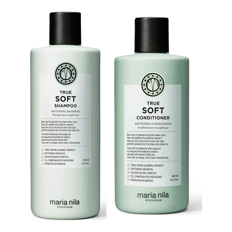 Maria NilaTrue Soft SetShampoo 350ml, Conditioner 300ml 650 ml Merkkituote