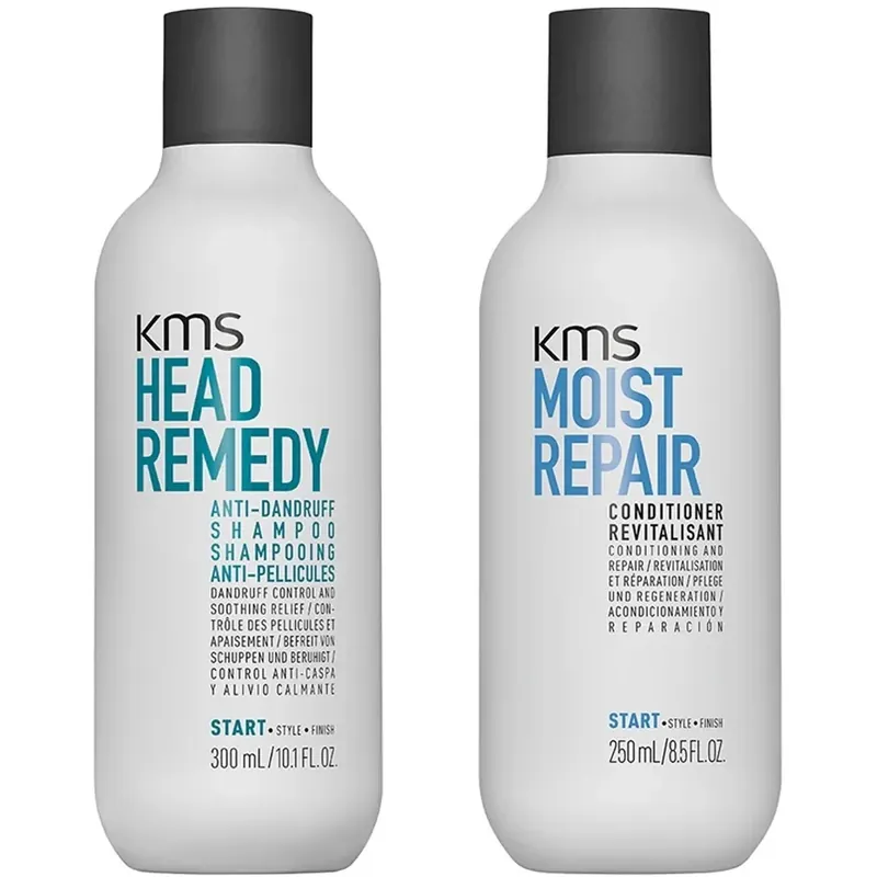 Alkuperäinen KMSHead Remedy & Moist Repair SetShampoo 300 ml + Conditioner 250 ml 550 ml