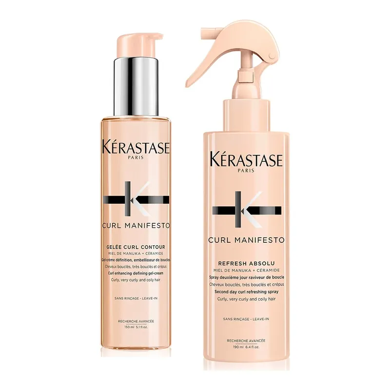 KérastaseCurl Manifest SetRefresh Leave-in 190 ml + Contour Leave-in 150 ml 340 ml Uusi Kokoelma